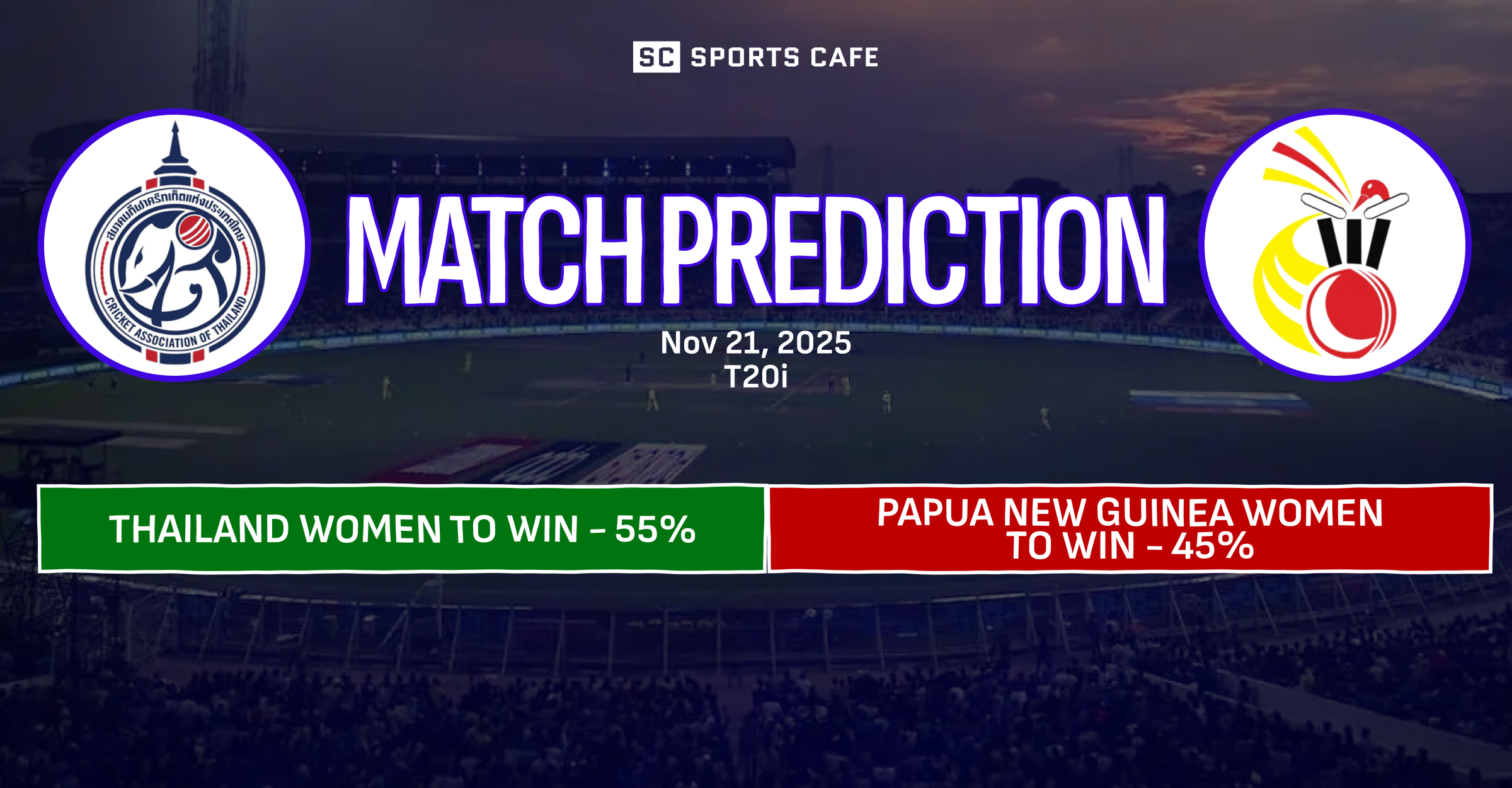 Thailand Women vs Papua New Guinea Women